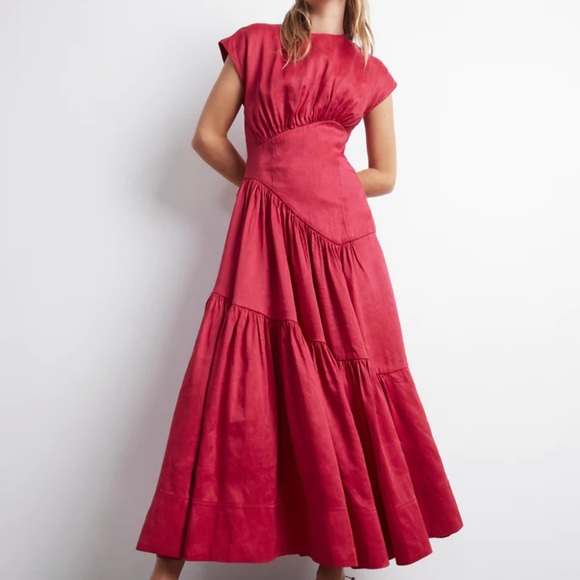 Aje Dresses & Skirts - AJE Euphoria Reflections MIDI Dress • Rouge • Size 12 • RRP $595
